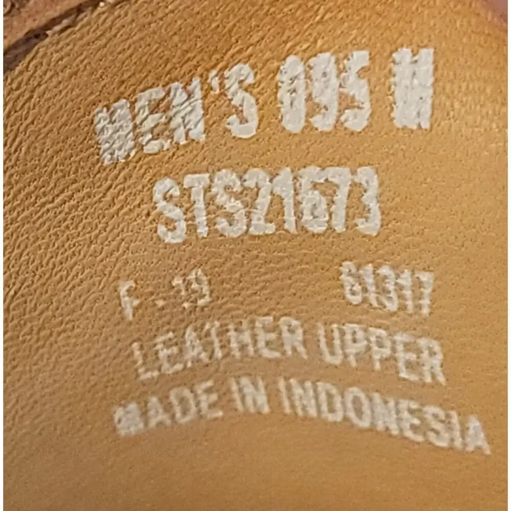 NWOB Sperry Gold Cup Authentic Original 2Eye MEN'S Tan Leather Boat Shoes SZ 9M
